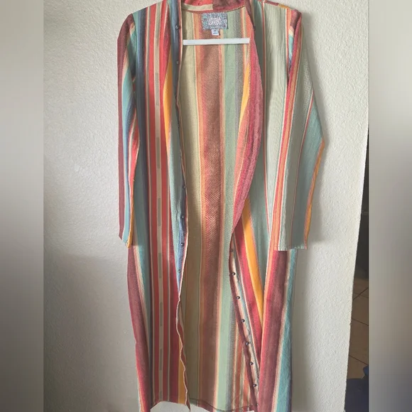 SILVERADO ,THE ASHLEY DUSTER SERAPE Jeans Vibrant Multicolor Jacket,SZ XS. - Picture 2 of 9